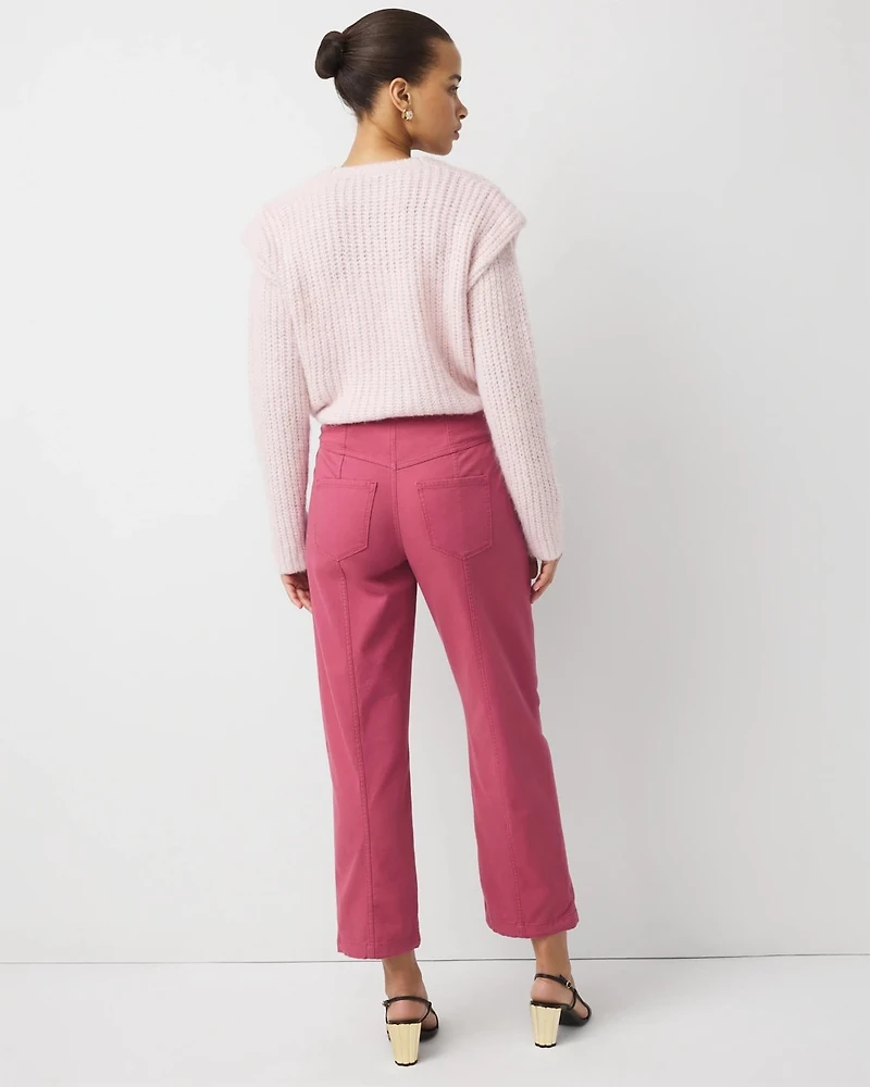 Petite Pret Mid Rise Relaxed Ankle Pant