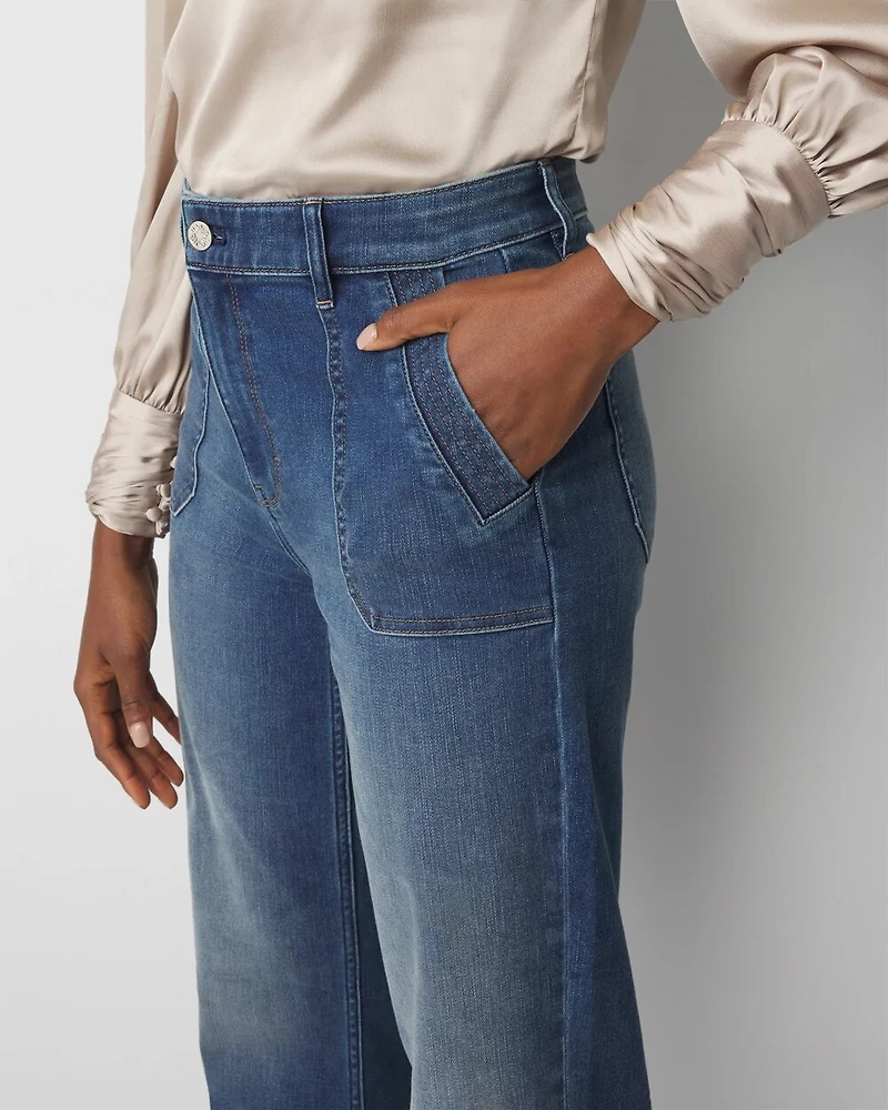 Petite Extra High-Rise Cargo Pocket Trouser Jean