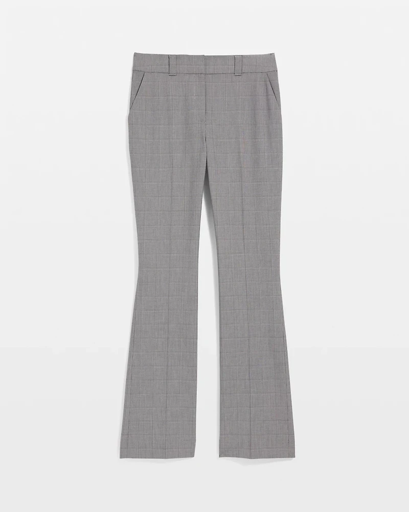 Houndstooth High-Rise Blake Slim Boot Pant