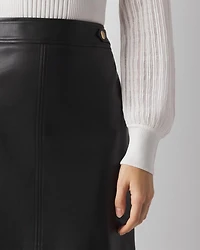 Faux Leather Mini Skirt