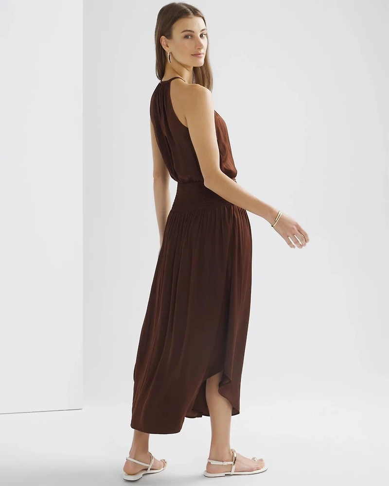 Petite Halter Studded Midi