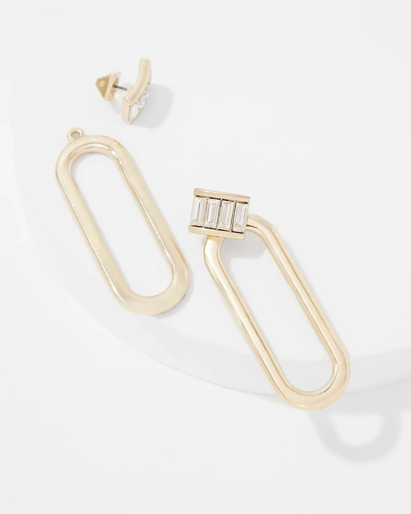 Convertible Drop Stud Earrings