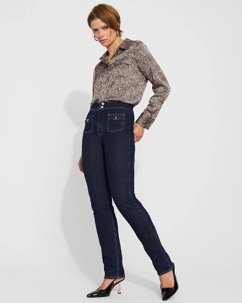 Relaxed Utility Satin Shirt