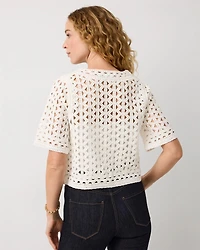 Crochet Cotton Cardigan