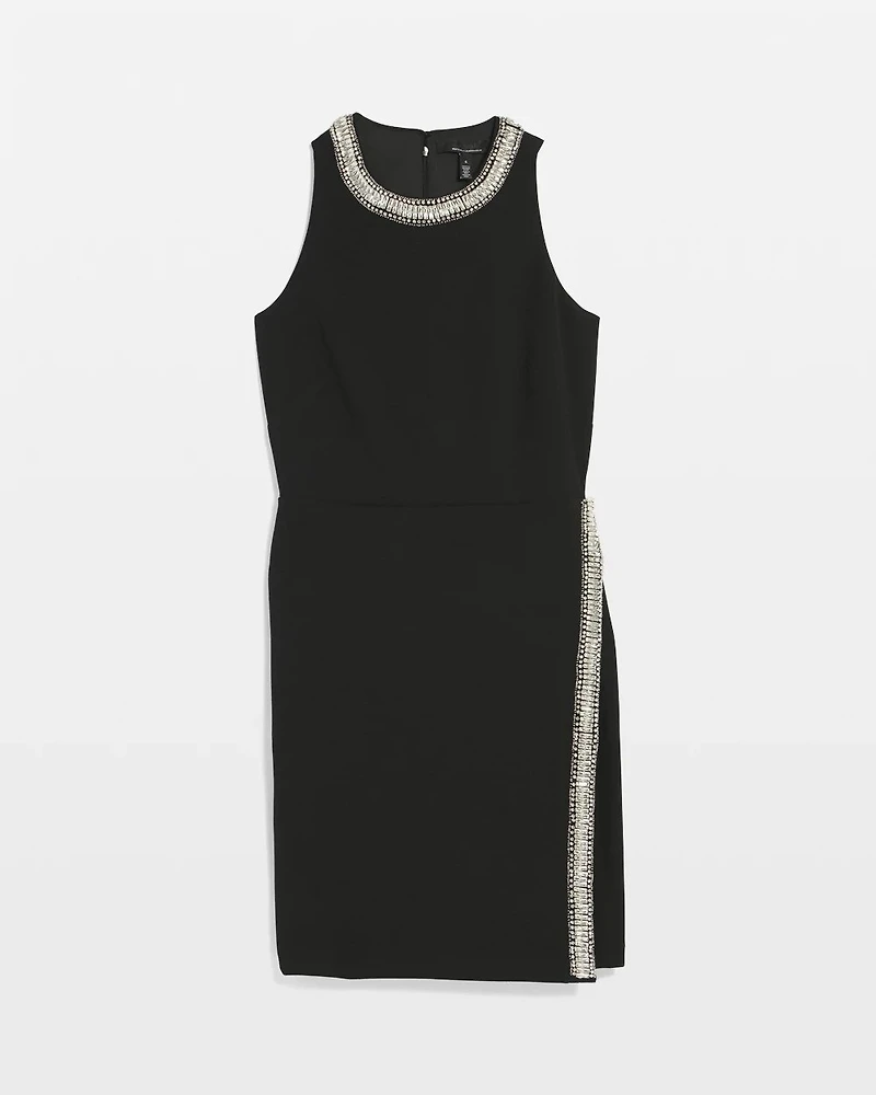 Crystal Embellished Mini Dress