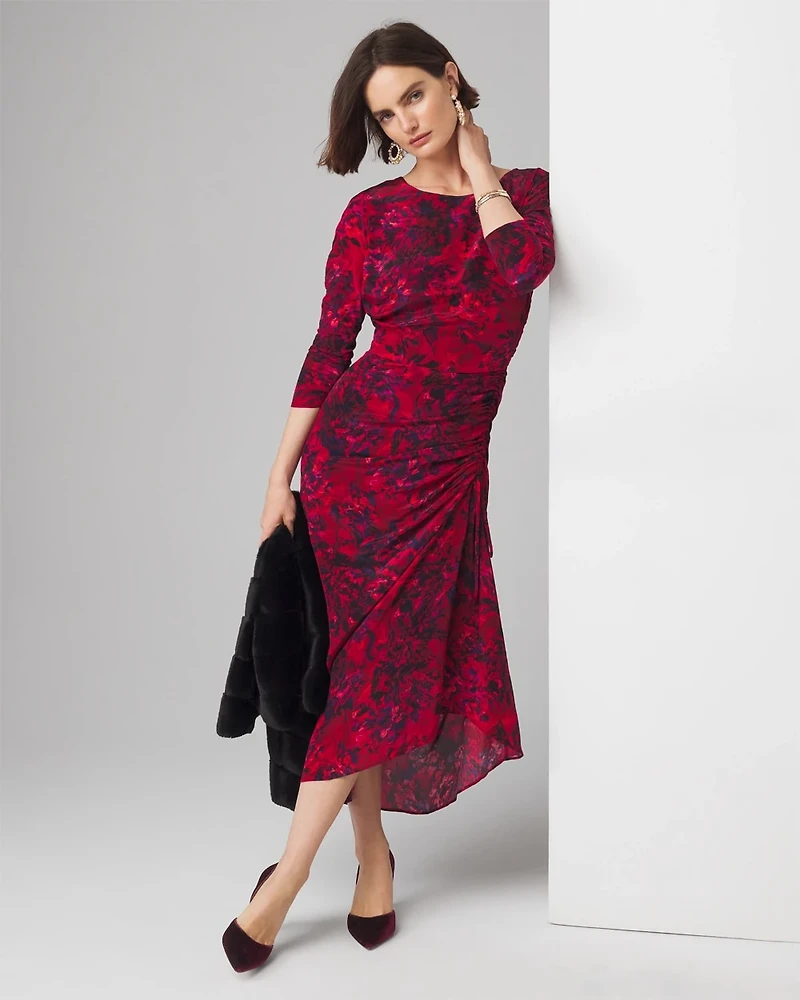Ruched Midi Dress