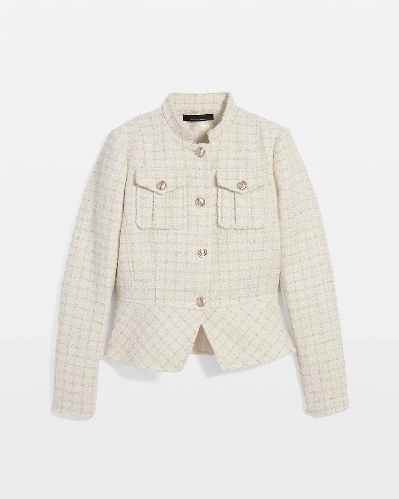 Tweed Peplum Blazer