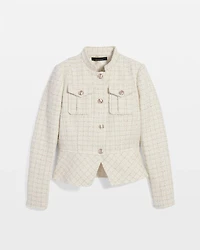Tweed Peplum Blazer