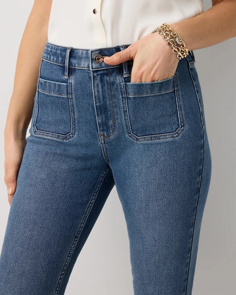 Petite Patch Pocket Skinny Ankle Jean