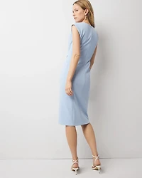 Petite Twist Detail Sheath Dress