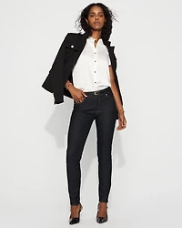 Flutter-Sleeve Satin Shirt