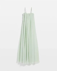 Petite Strapless Drape Gown