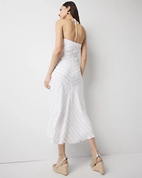 Tie-Waist Halter Dress