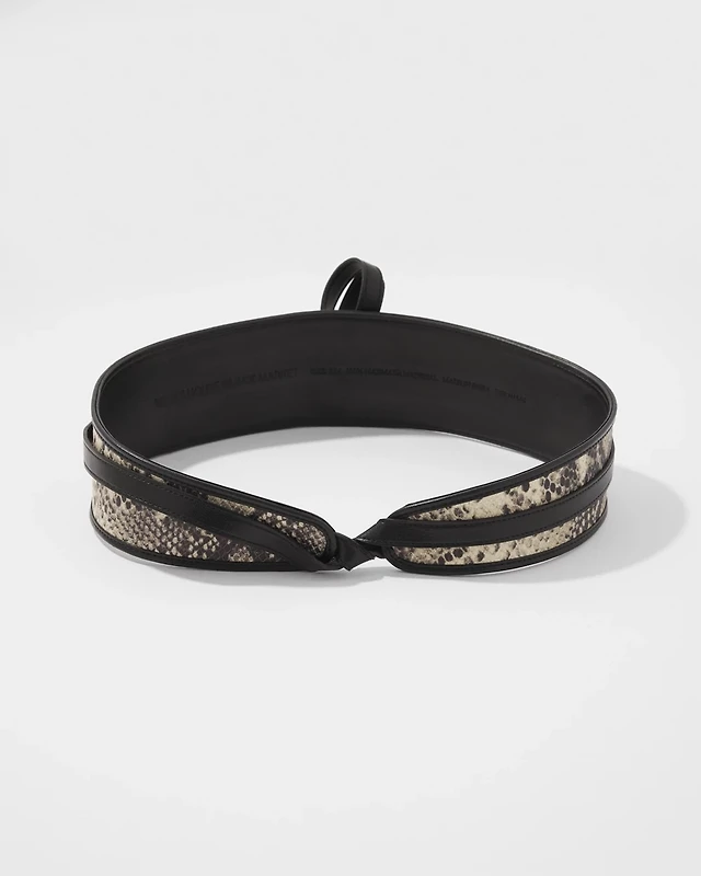 NWT WHBM Python Obi Belt Obi Belt | White House Black Market main image 3