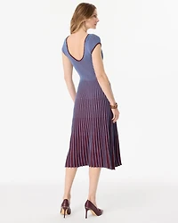 V-neck Midi Sweater Dress
