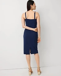 Chain Detail Crepe Dress