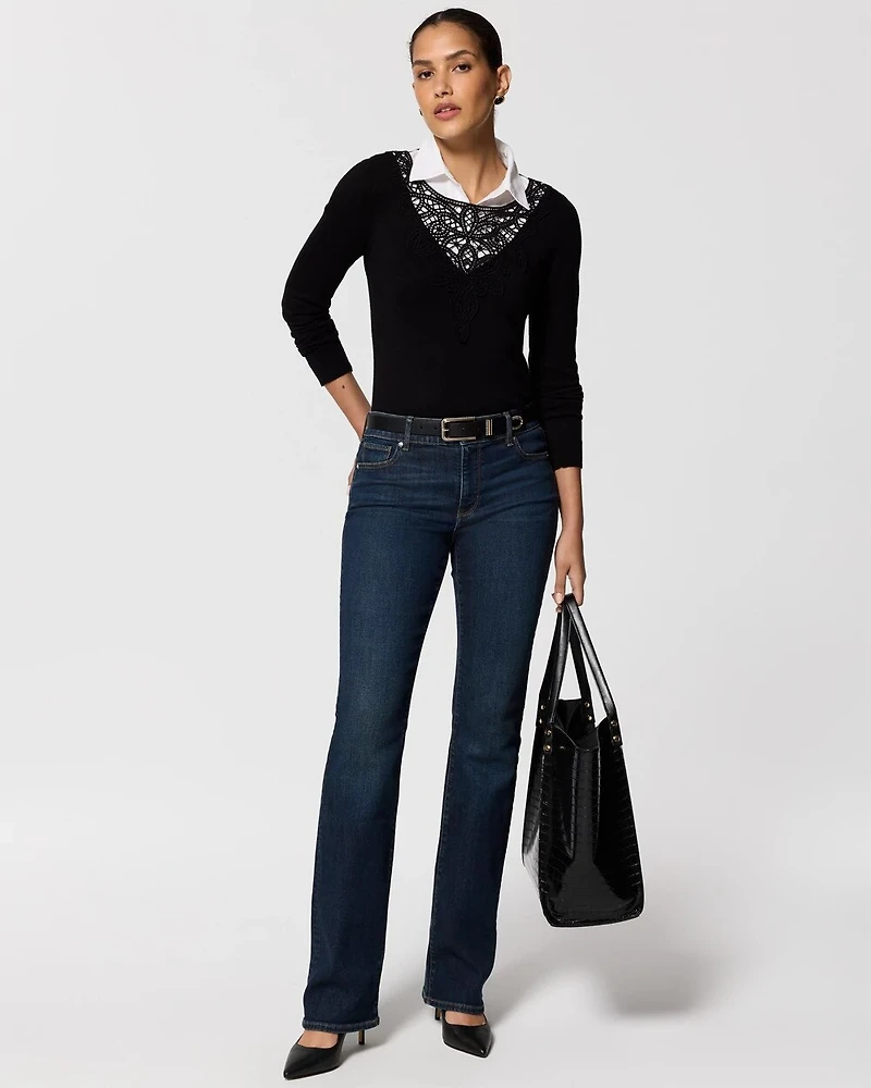 Mid-Rise Bootcut Jeans
