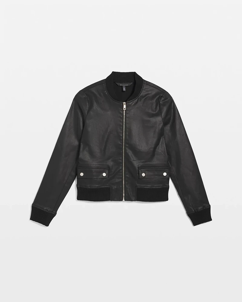 Coated Bomber Jacket