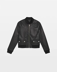 Coated Bomber Jacket