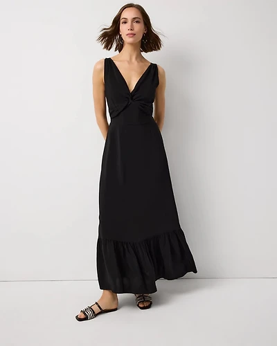 Tie-Back Maxi Dress