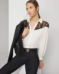 Lace Shoulder Shirt