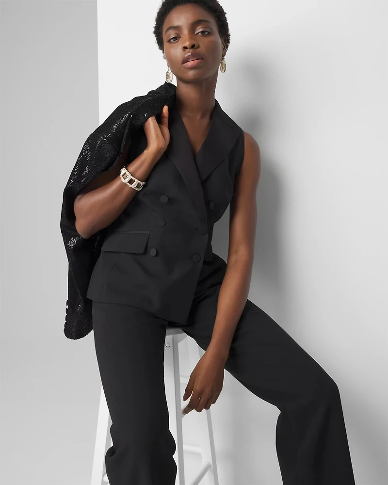 Double-Breasted Tuxedo Vest