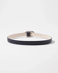 Round Buckle Narrow Belt