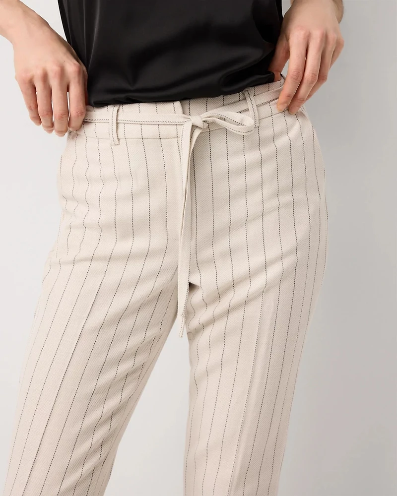 Pinstripe Elle Slim Ankle Pant