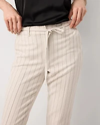 Pinstripe Elle Slim Ankle Pant