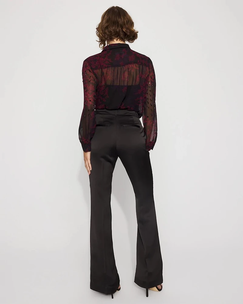 Piper Satin Flare Pant