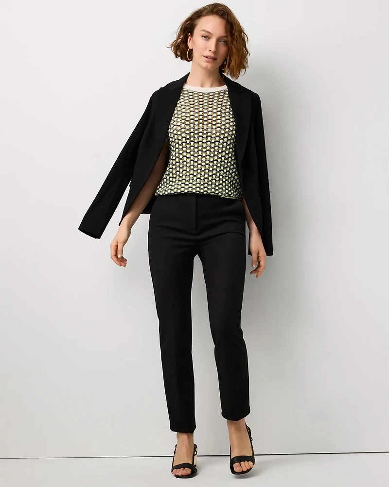 Open Stitch Knit Pullover