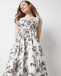 Petite Ruched Tank Midi Dress