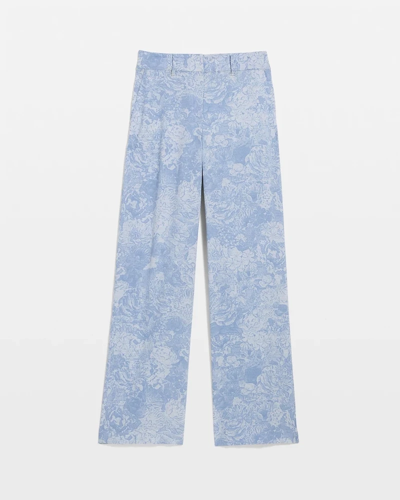 Floral High-Rise Wide Leg Pant