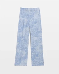 Floral High-Rise Wide Leg Pant