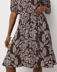 Petite Tie-Waist Mini Dress