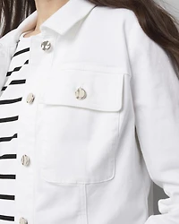 Petite Cropped Denim Jacket