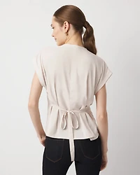 Tie Back Satin Top