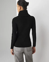 Chenille Button Sleeve Pullover