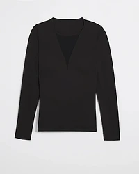 WHBM® FORME Long Sleeve Mesh Top
