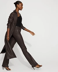 High-Rise Coated Micro Bootcut Jean