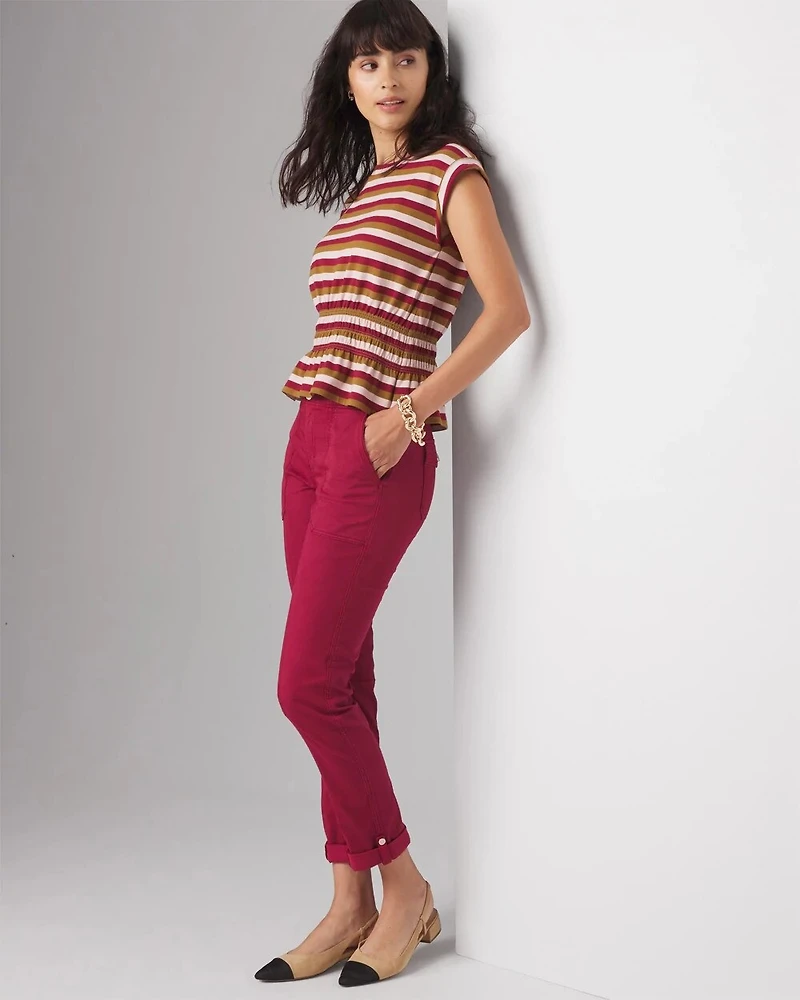 Mid-Rise Pret-A-Pedi Straight Crop Pants