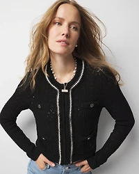 Novelty Trim Cardigan