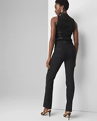 High-Rise Straight Tuxedo Luxe Stretch Pant