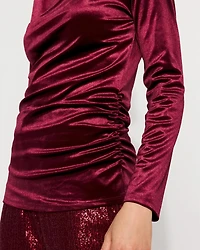 WHBM FORME™ Long Sleeve Velvet Top