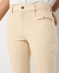 Horsebit High-Rise Kick Flare Jean