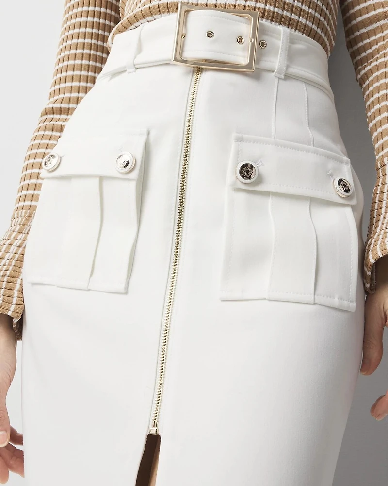 Belted Utility Skirt