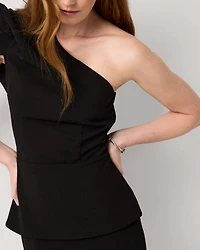 Sculpted One-Shoulder Top