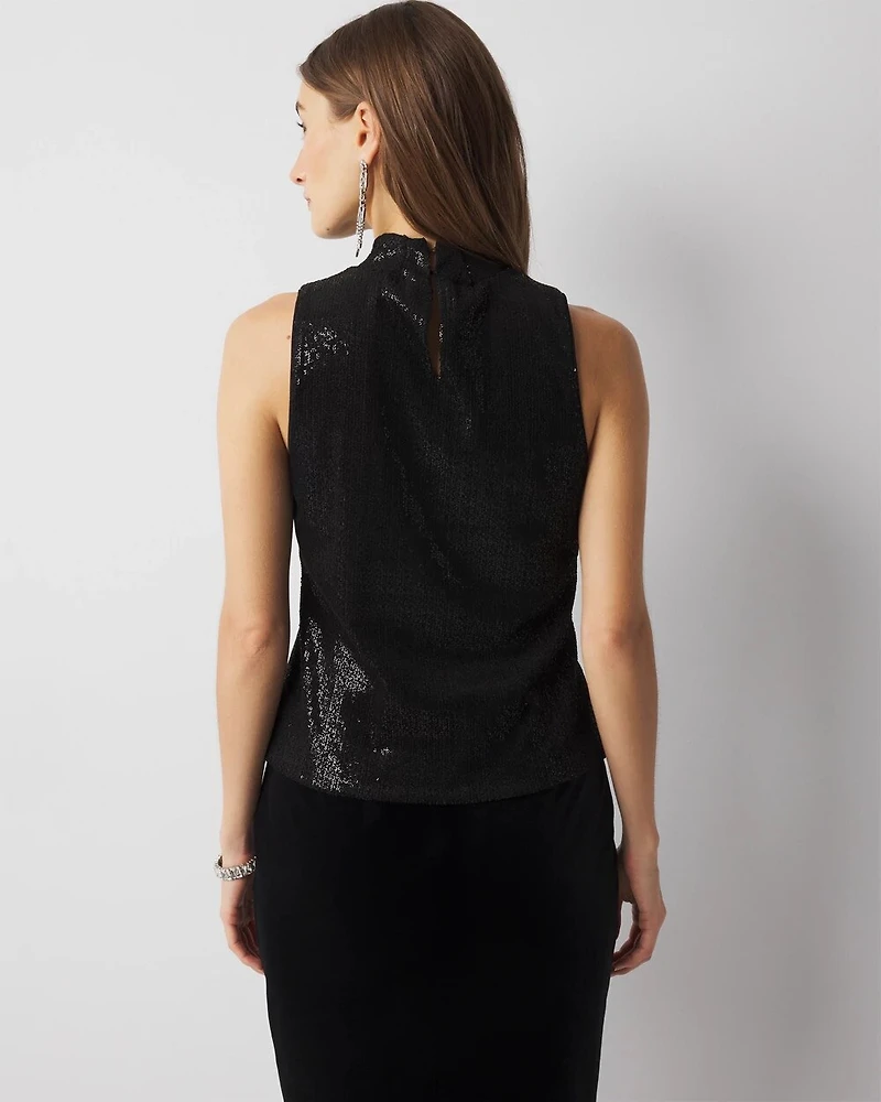 Velvet Sequin Tank Top