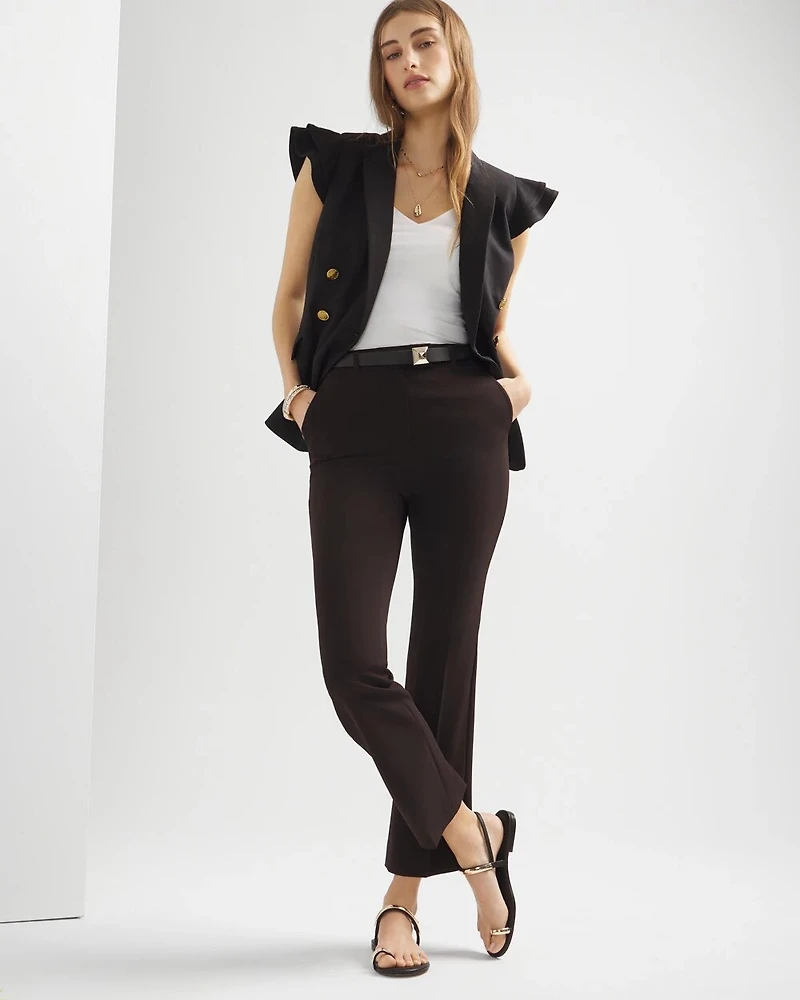 Cropped Slim Flare Pant