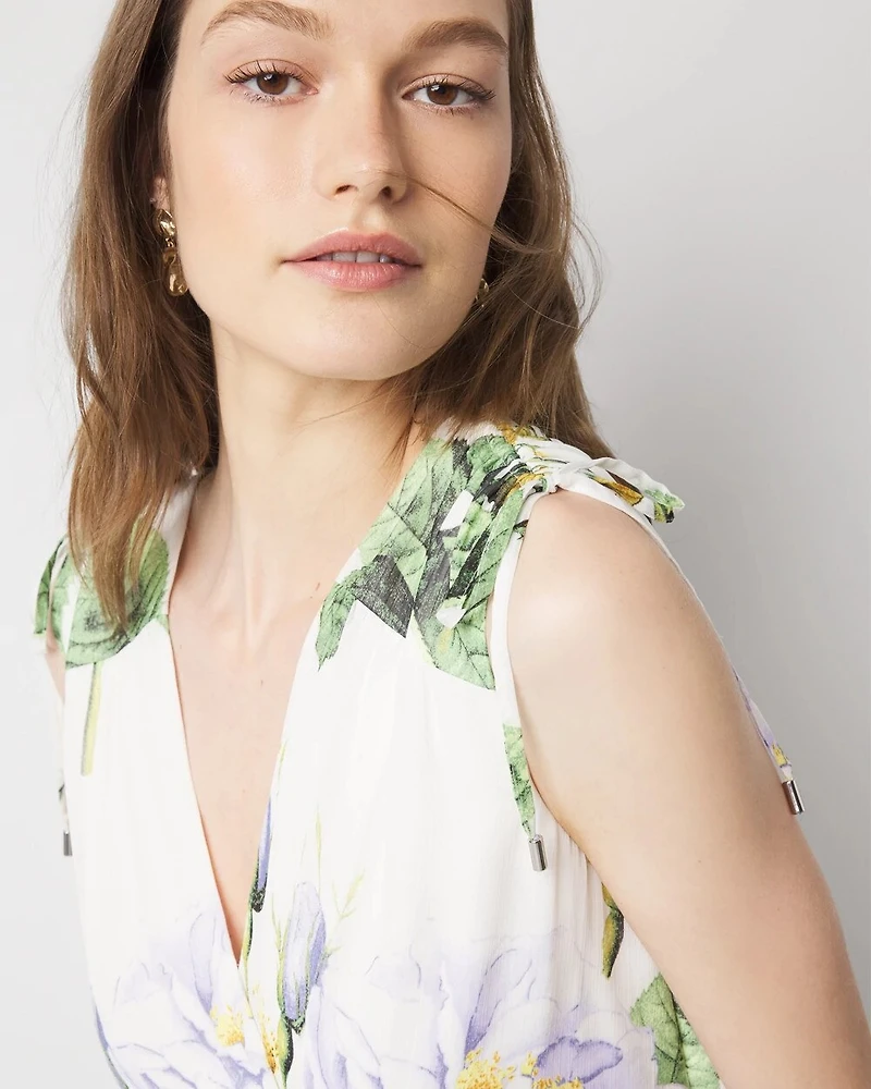 Petite Ruched Midi Dress